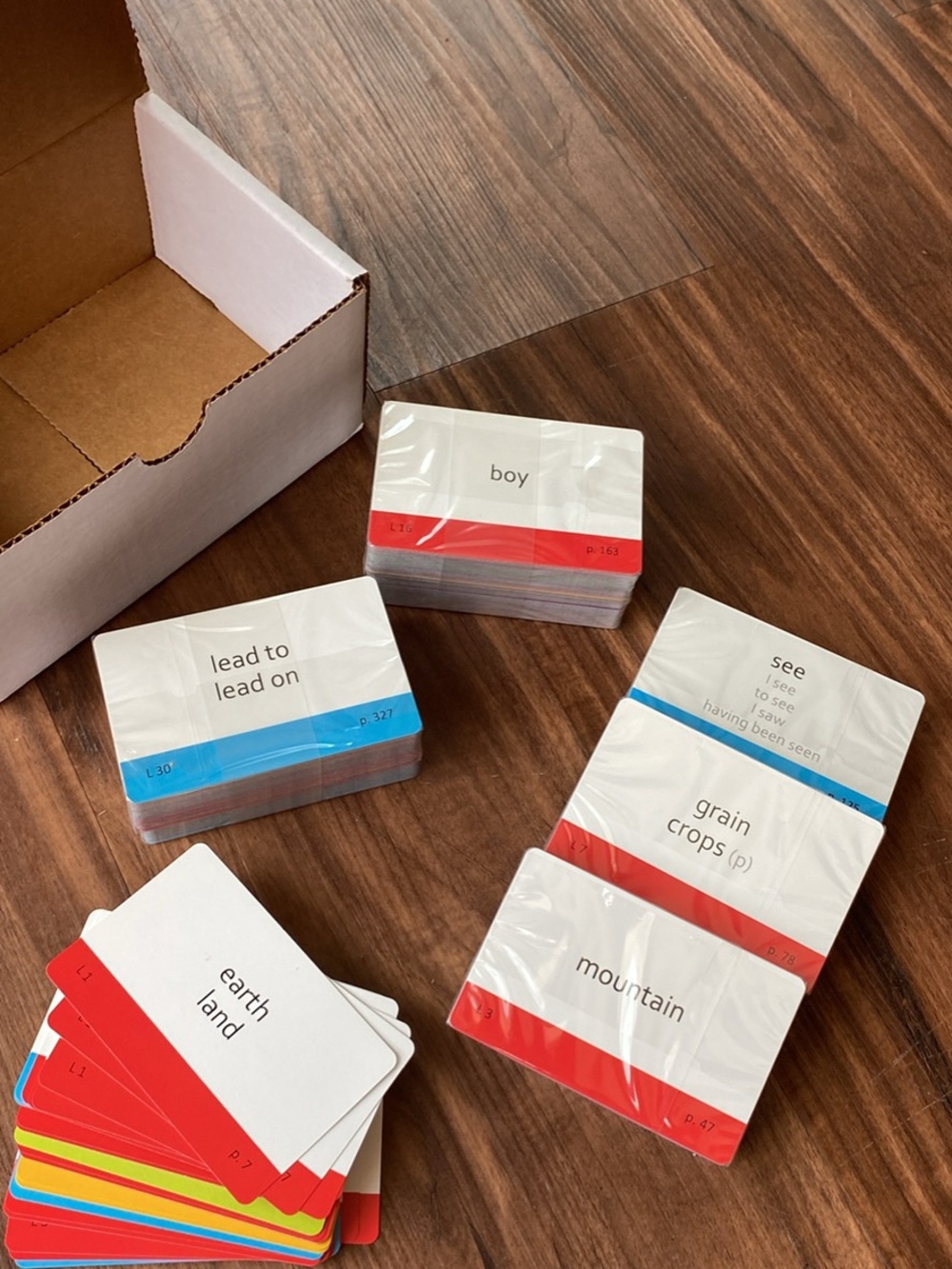 Color-Coded Henle Latin Flashcards